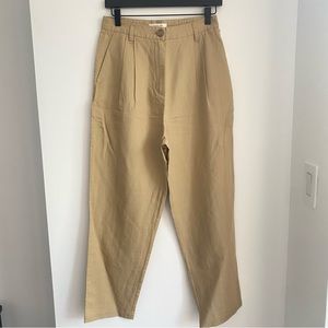 NWT Nude Lucy Linen Blend Tan Elina Tailored Pant